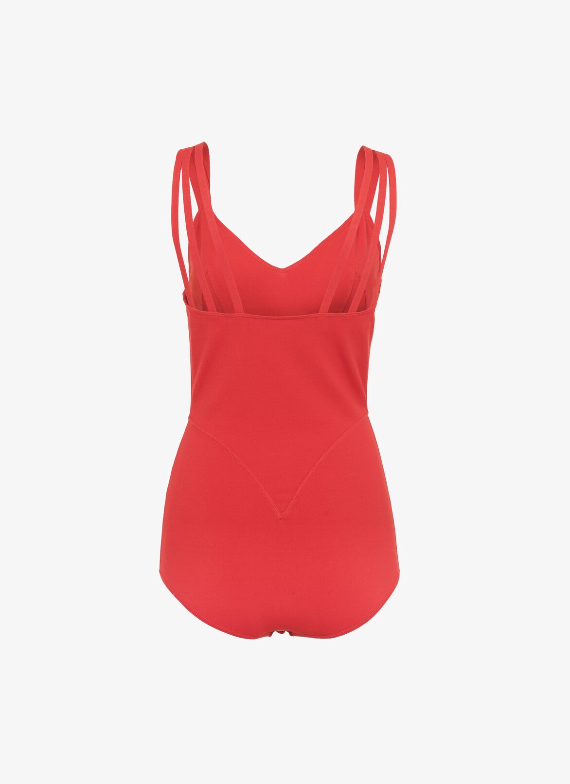 Multi-strap knit bodysuit  ALAÏA SCARLET MULTI-STRAP KNIT BODYSUIT